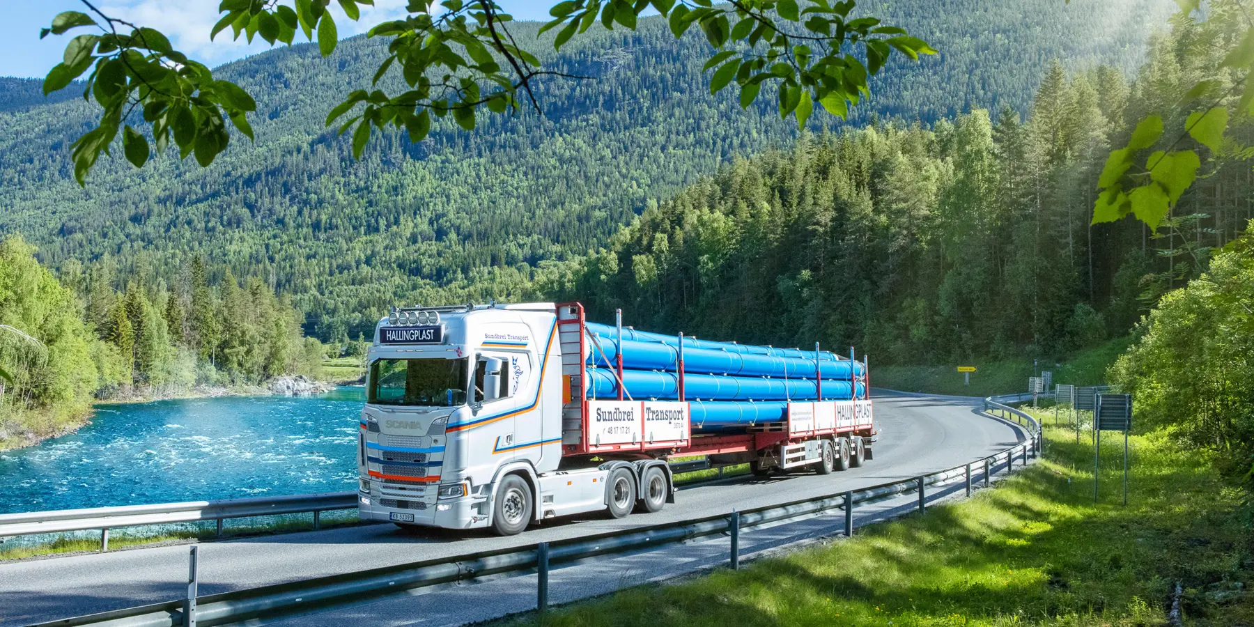 Hallingplast transport av PE-rør